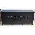 Gabinete de metal multidireccional de metal negro mate